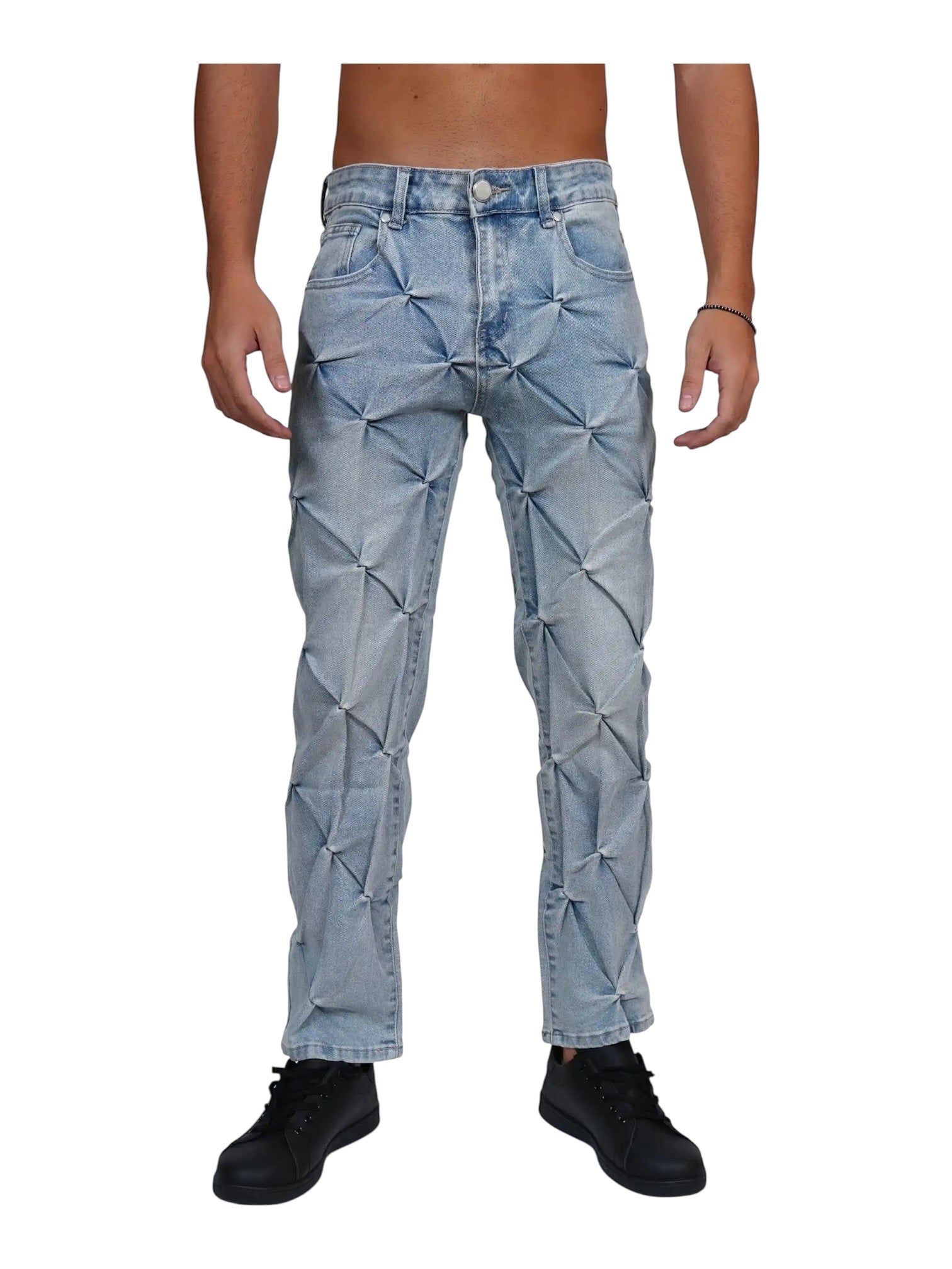 Jeans cotone elastico morbido azzurro