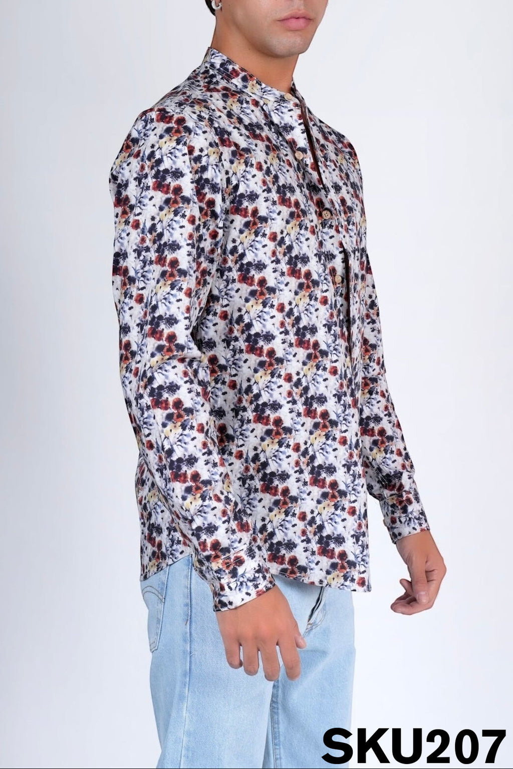 Camicia slim cotone LANE