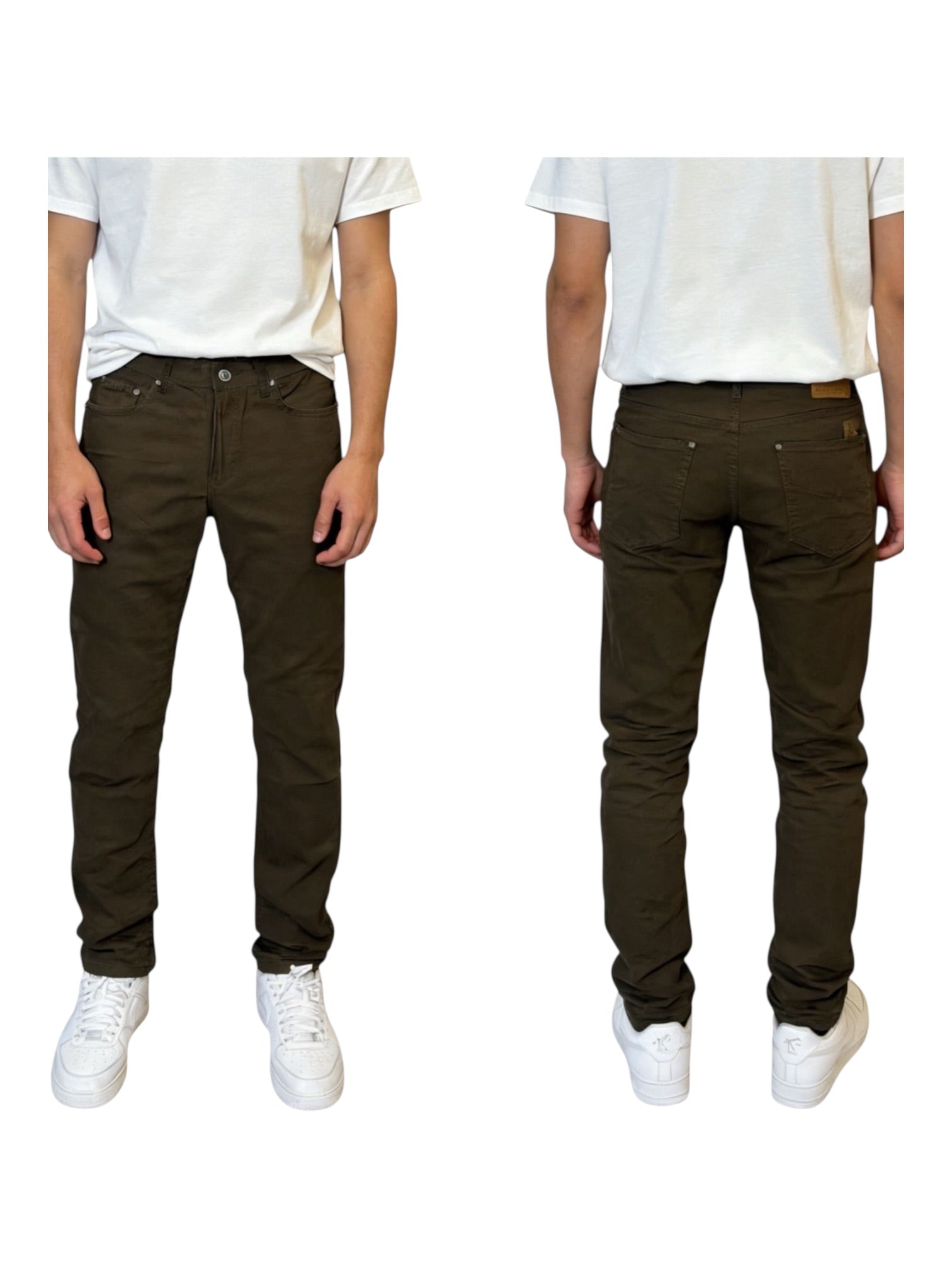 Pantalone regular fit in cotone