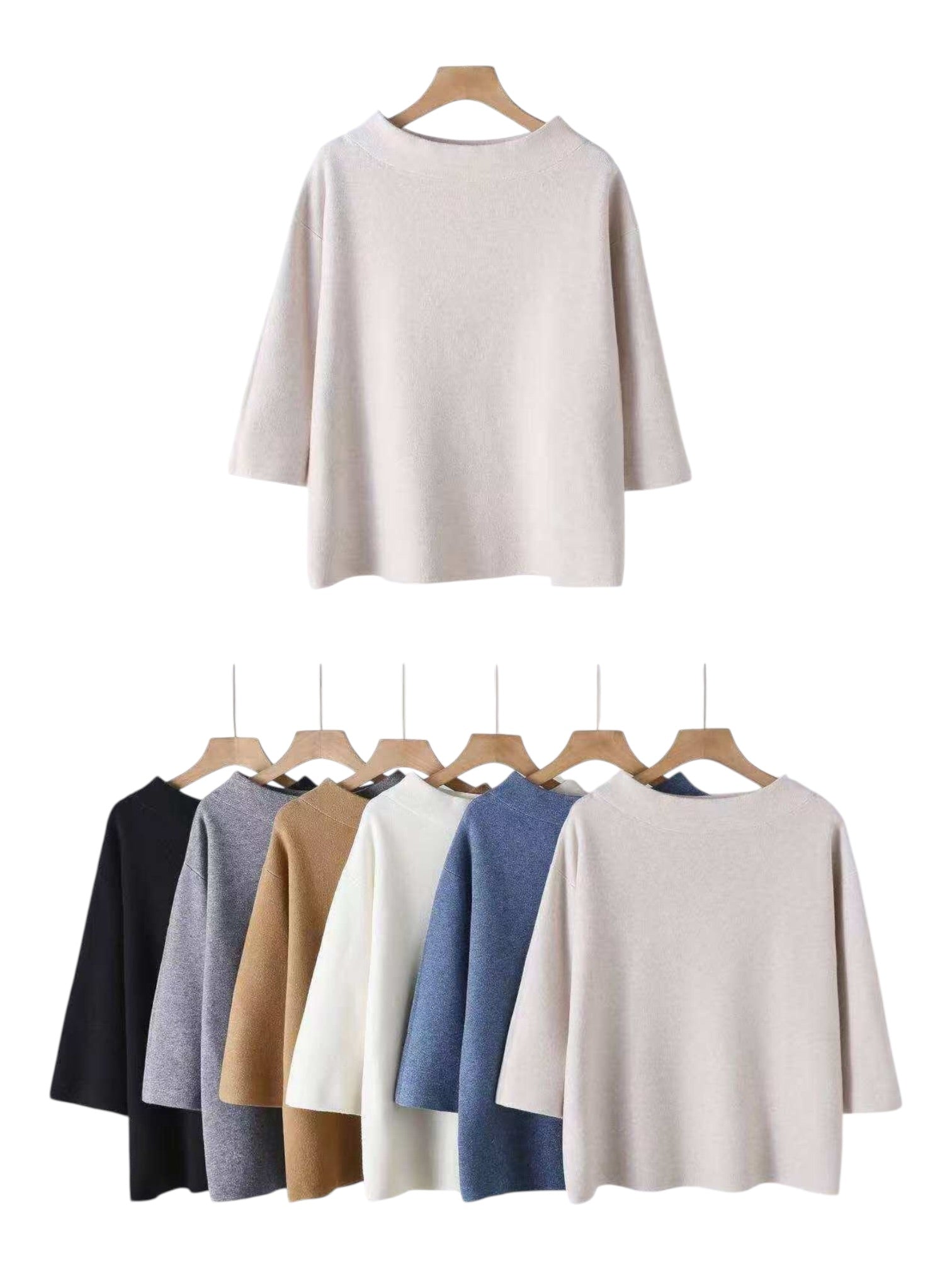 Maglione donna collo largo