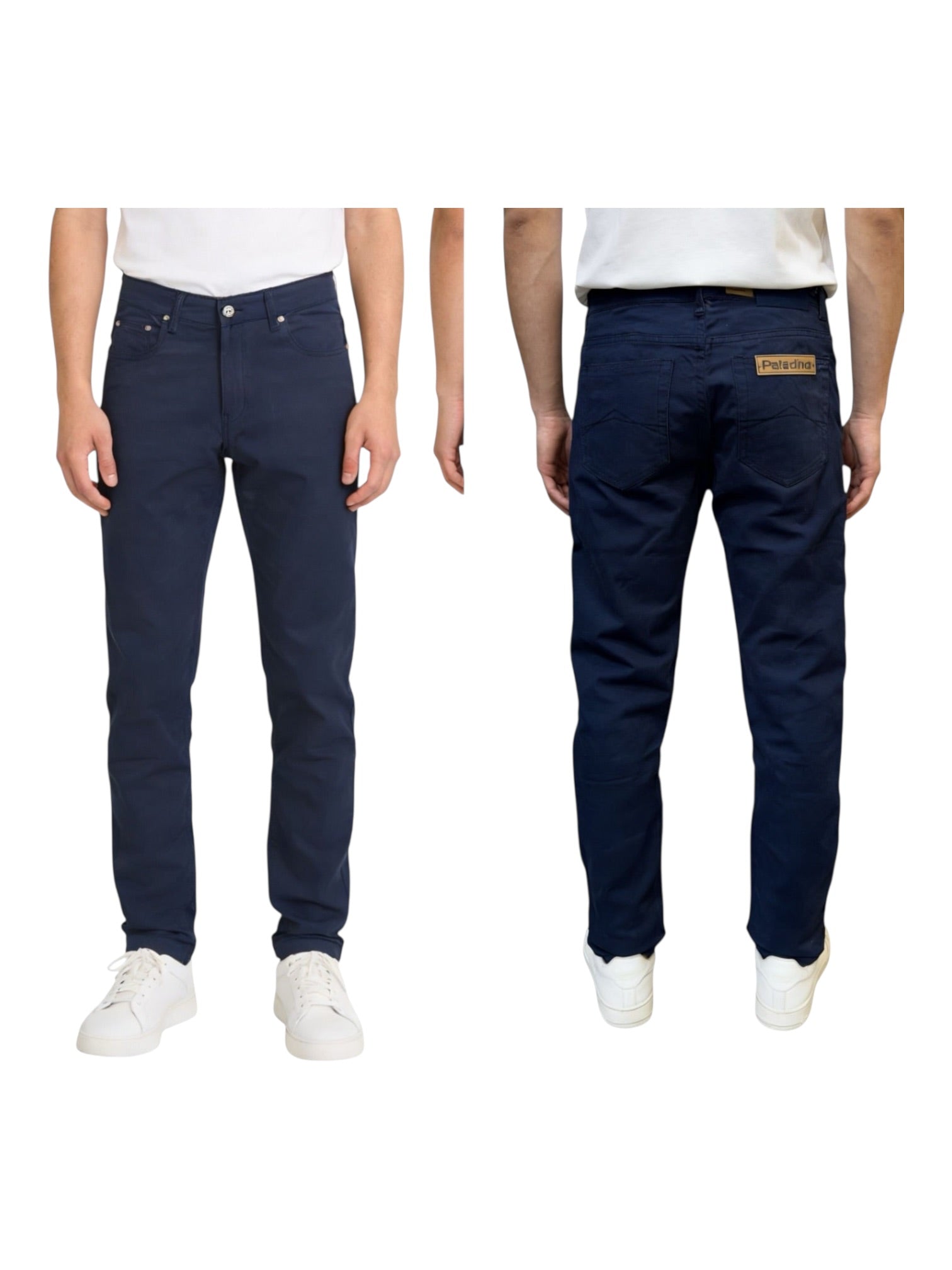 Pantalone regular fit in cotone