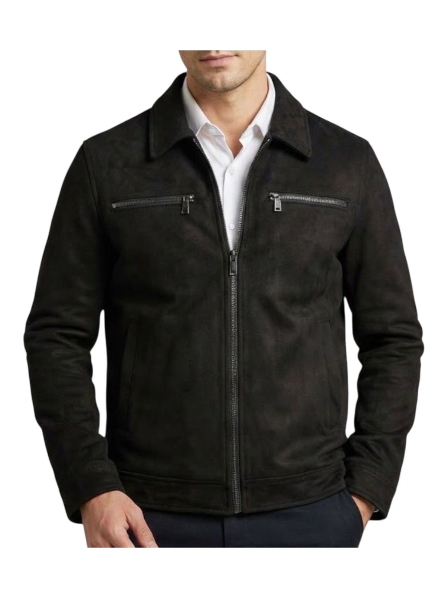 Giubbotto in camoscio leggero