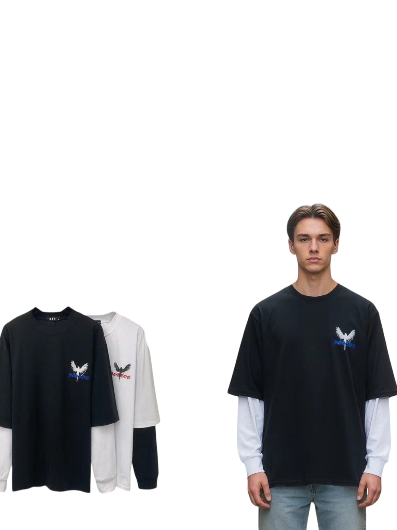 Maglia a maniche lunghe in cotone soffice