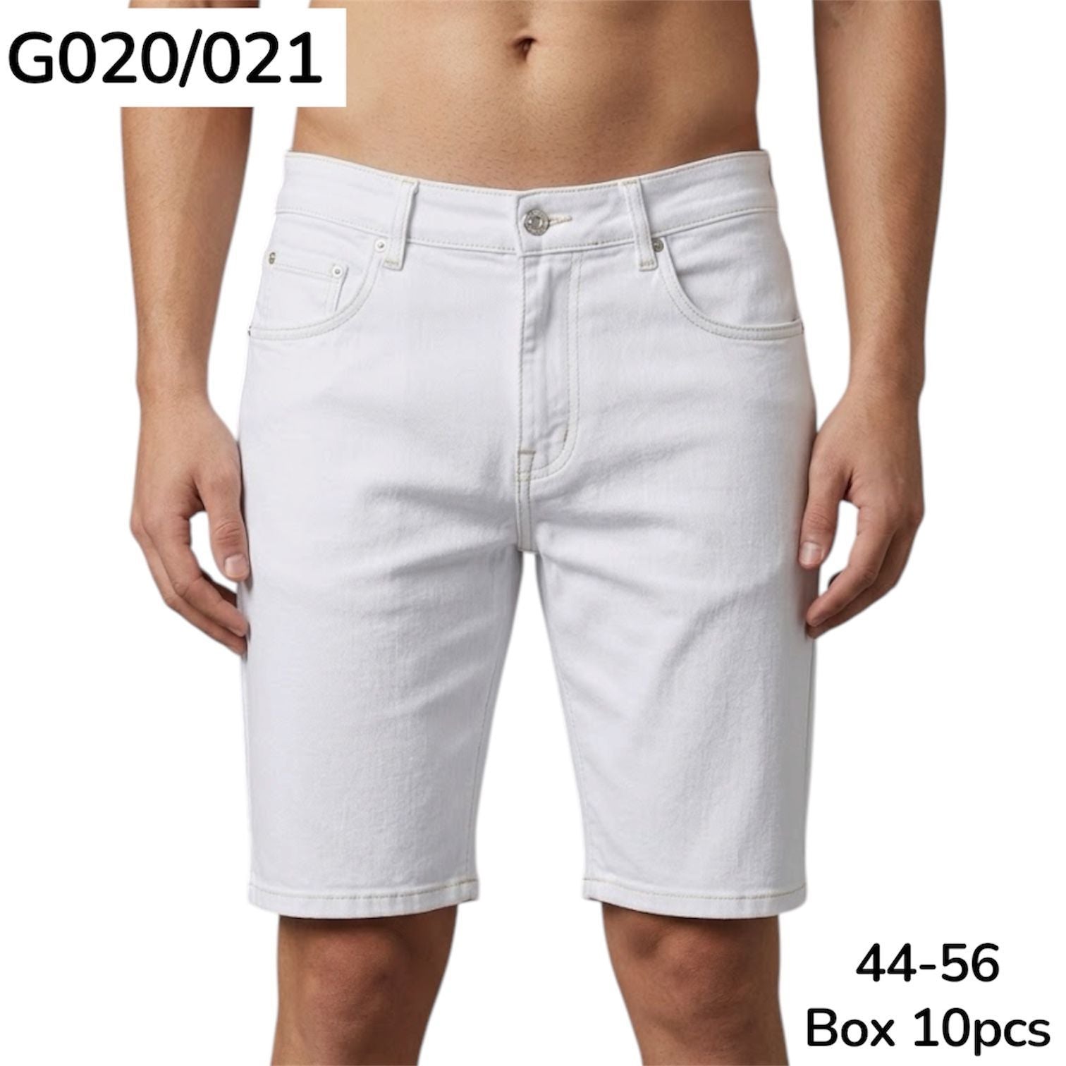 Bermuda jeans bianco