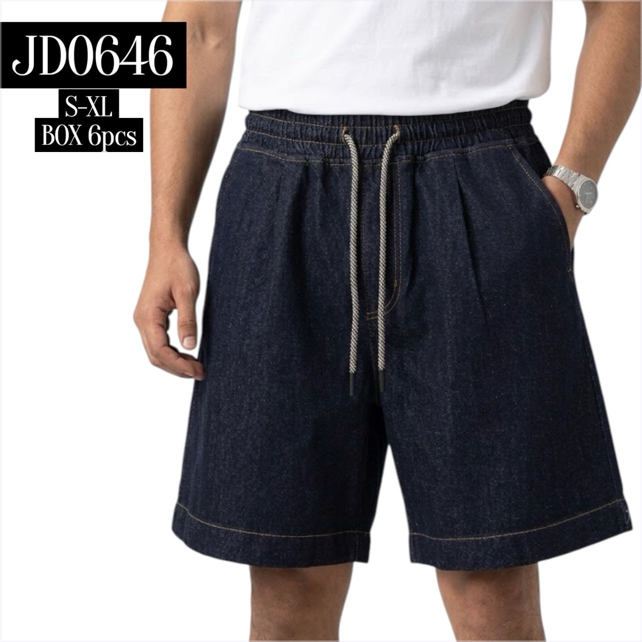 Bermuda jeans baggy fit 2