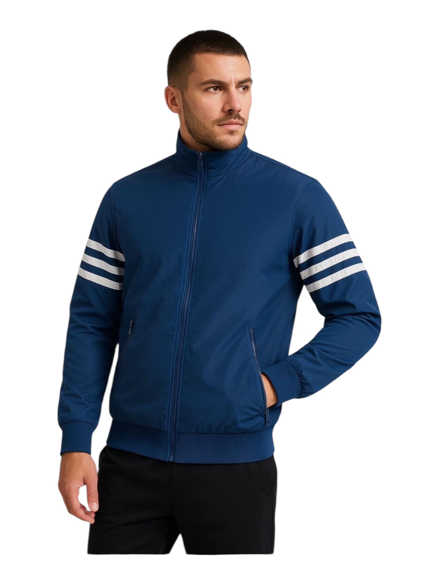 Giubbotto leggero con dettagli su manica